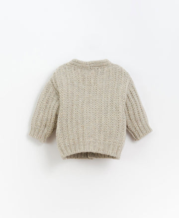 Veste Tricot Oat - Cardigan Col V - Play Up